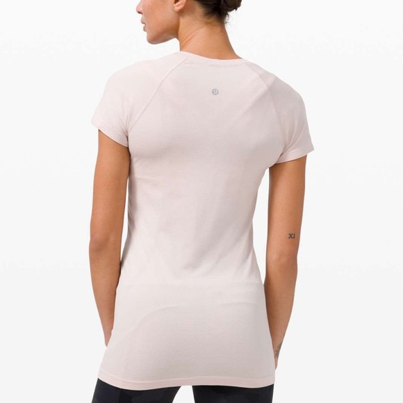 Lululemon Size 10 Pink Swiftly Tech Short Sleeve Shirt - Picture 2 of 8